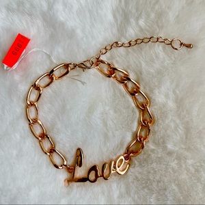 NEW “Loved” Rose gold tone.
